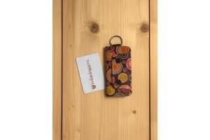 Купить индийский футляр для ключей «Циркуль» (коричневый) из натуральной кожи в интернет-магазине индийских сумок «IndianBags.ru»