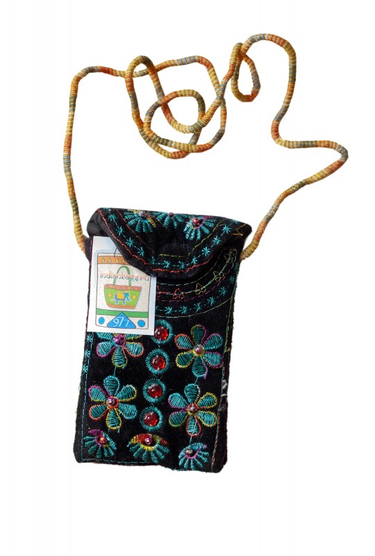 Индийский кисет ручной работы 977 (13 x 8 см)