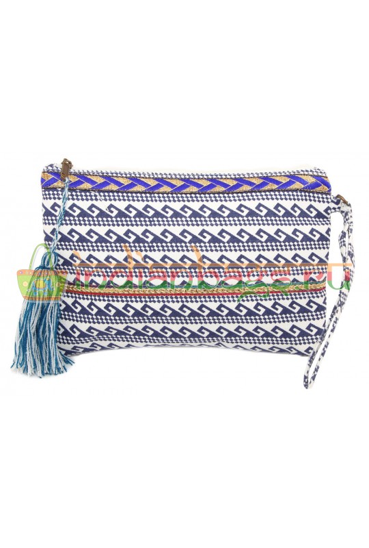 Сумка-косметичка хлопковая с орнаментом