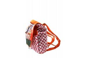Индийский рюкзак из хлопка с декоративной отделкой #GАВ913А
