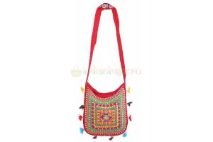 Купить индийскую наплечную текстильную сумку #627/6 унисекс в интернет-магазине индийских сумок «IndianBags.ru»