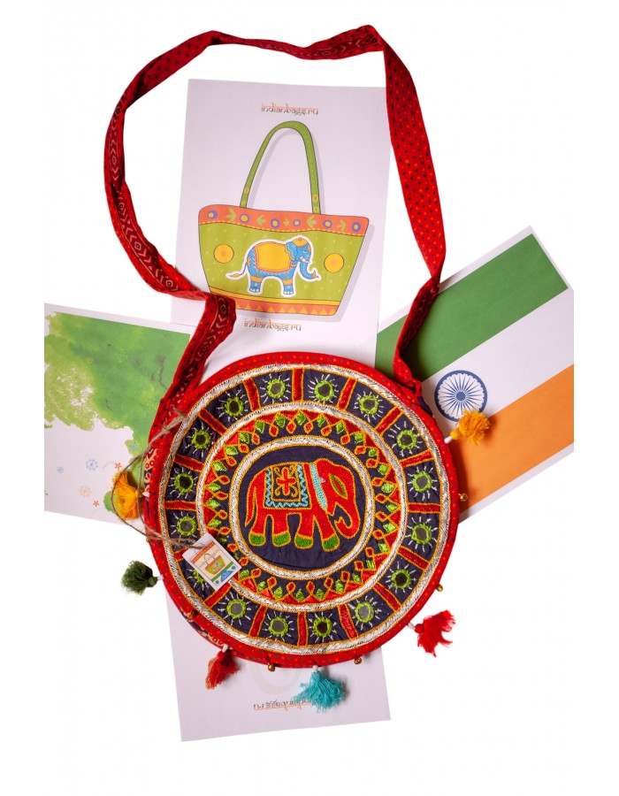 Наплечная индийская сумка 337