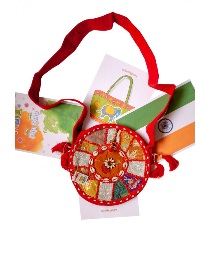 Наплечная индийская сумка 446