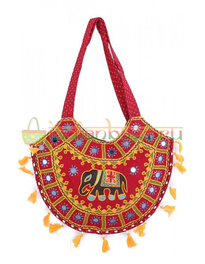 Купить индийскую хлопковую этно сумку ручной работы #628/3 в интернет-магазине индийских сумок «IndianBags.ru»