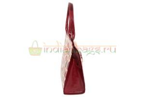 Женская индийская сумка из натуральной кожи #1847/2 вид сбоку