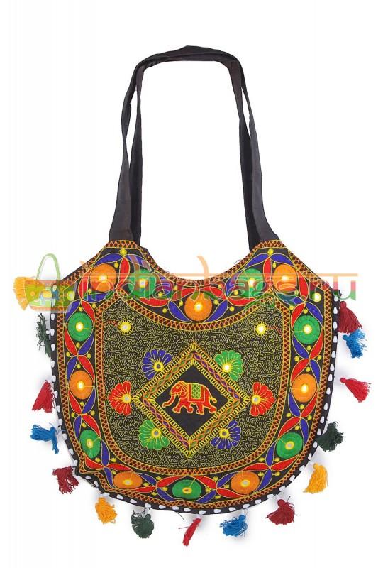 Индийская хлопковая этно сумка #625/3
