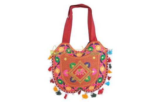 Индийская хлопковая этно сумка #625/4