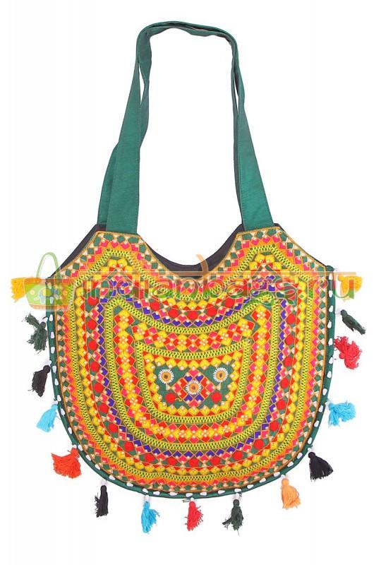 Индийская хлопковая этно сумка #616/3