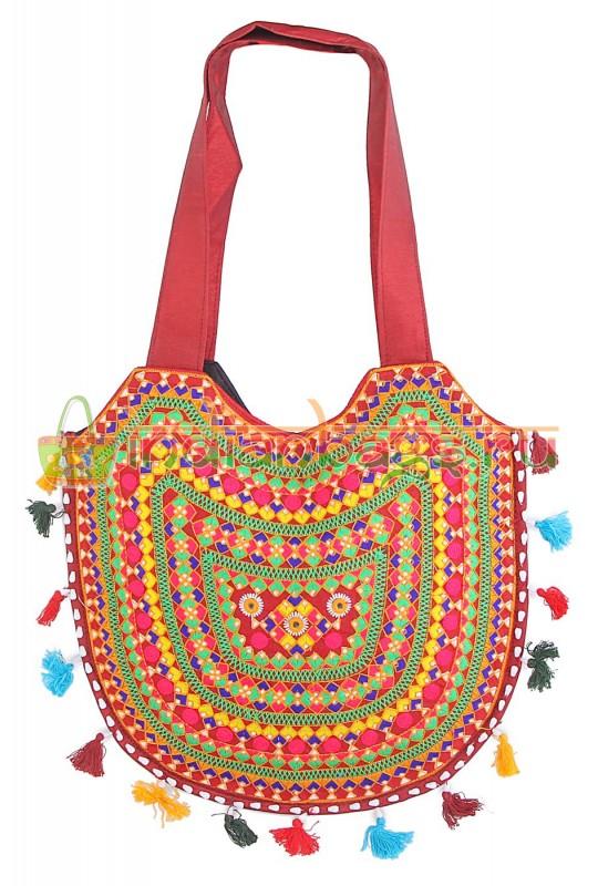 Индийская хлопковая этно сумка #616/4