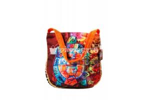 Приобрести индийскую этническую пляжную (хозяйственную) текстильную сумку с черепахой #АВ120