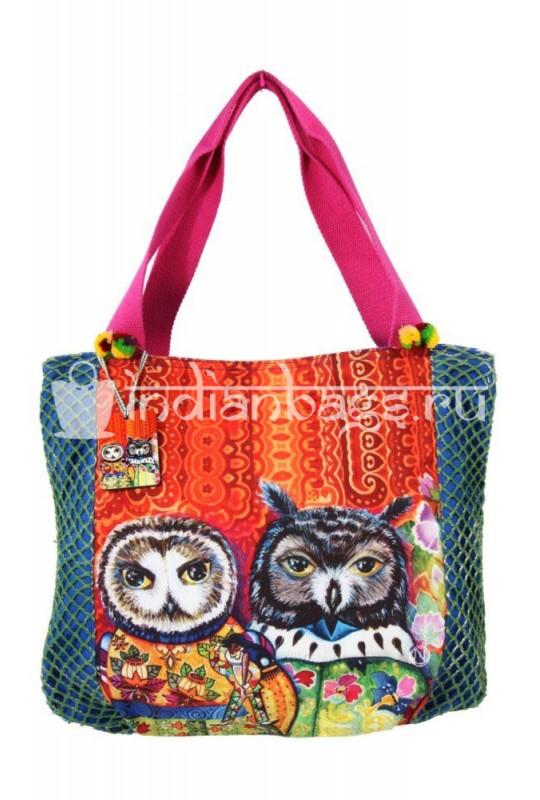 Индийская текстильная сумка #АВ123