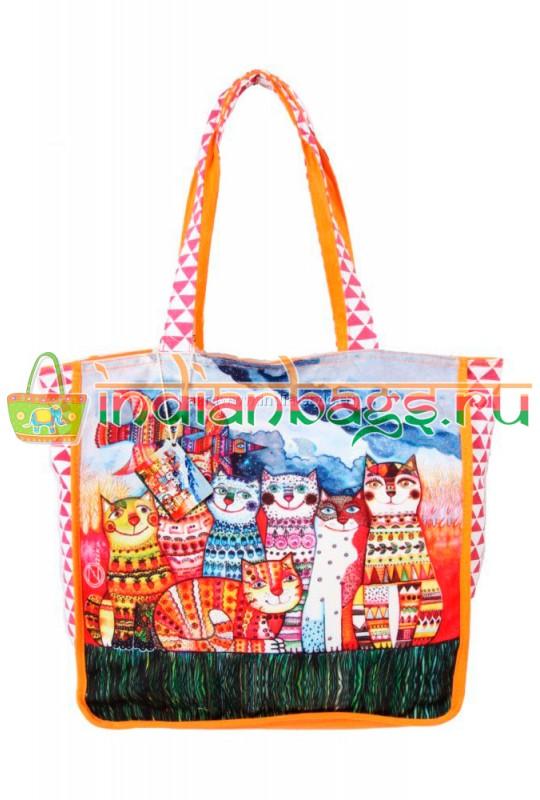Индийская текстильная сумка #АВ125т