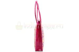 Индийская сумка из натуральной кожи с принтом ручной работы #931/2