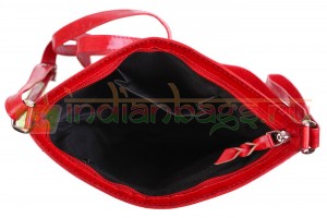 Индийская сумка из натуральной кожи с принтом ручной работы #1354/1