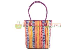 Купить индийскую этно сумку из натуральной кожи с этническим узором #1247/18 в интернет-магазине индийских сумок «IndianBags.ru»