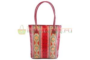 Купить индийскую этно сумку из натуральной кожи с этническим узором #1247/25 в интернет-магазине индийских сумок «IndianBags.ru»