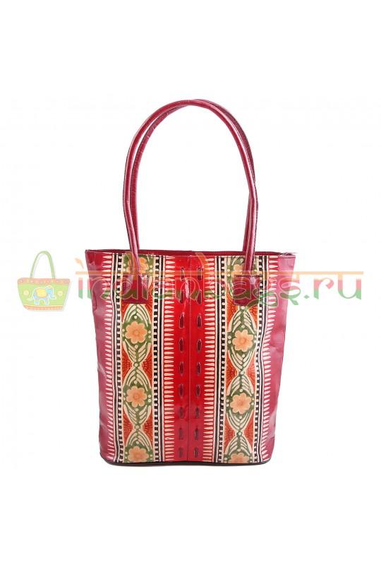 Индийская сумка из натуральной кожи #1247/25
