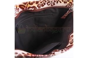 Индийская сумка из натуральной кожи с принтом ручной работы #1247/23