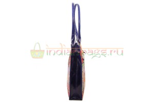 Индийская сумка из натуральной кожи ручная роспись #1519/1